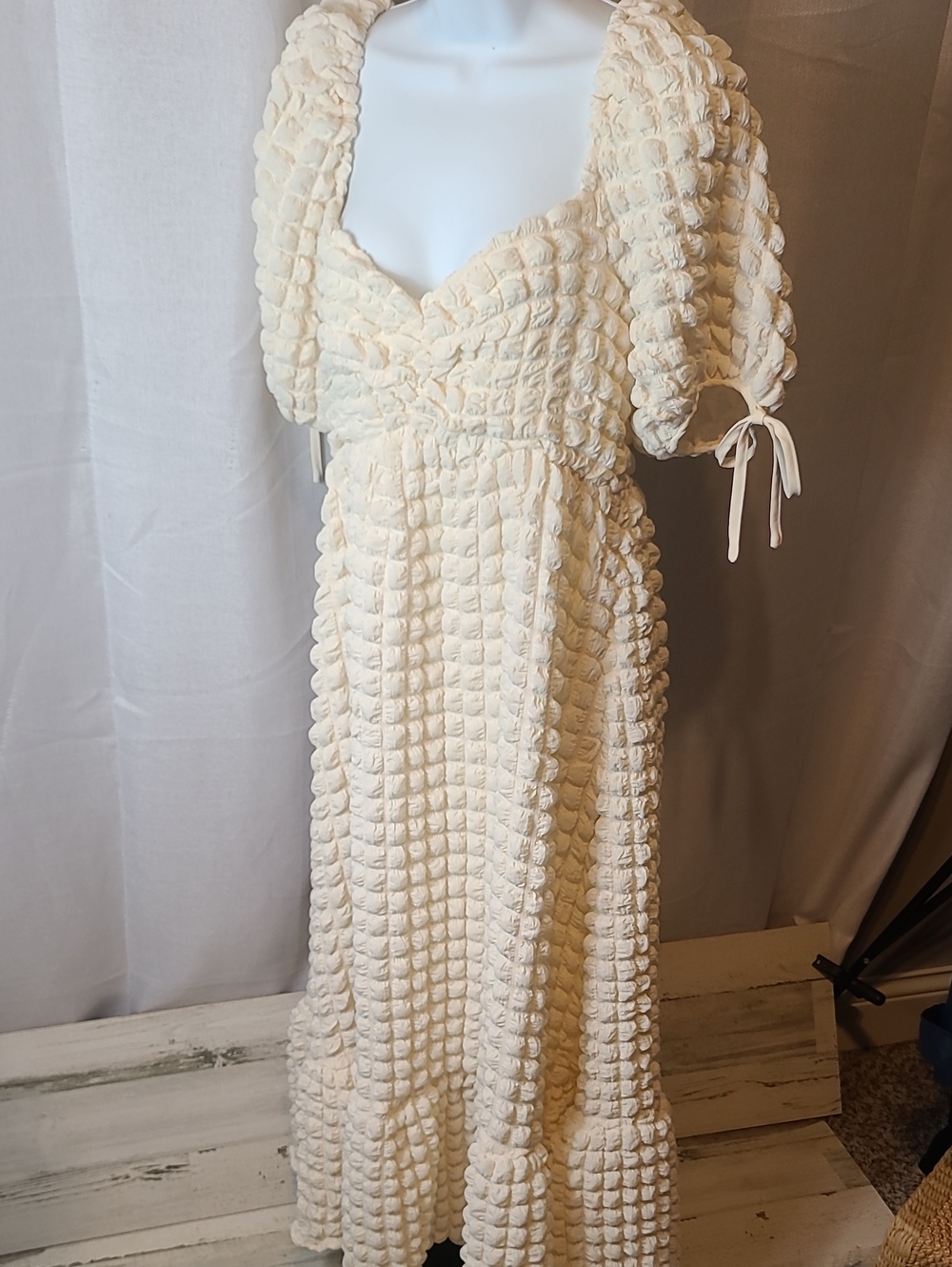Endless Rose Women's Textured Maxi Dress Size Small. Boho Wedding - Picture 4 of 7
